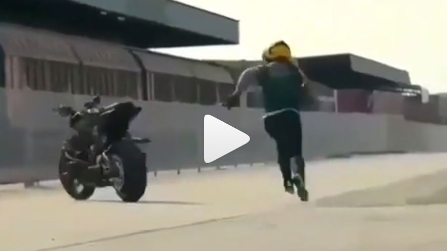 When your bike's a better rider than you are